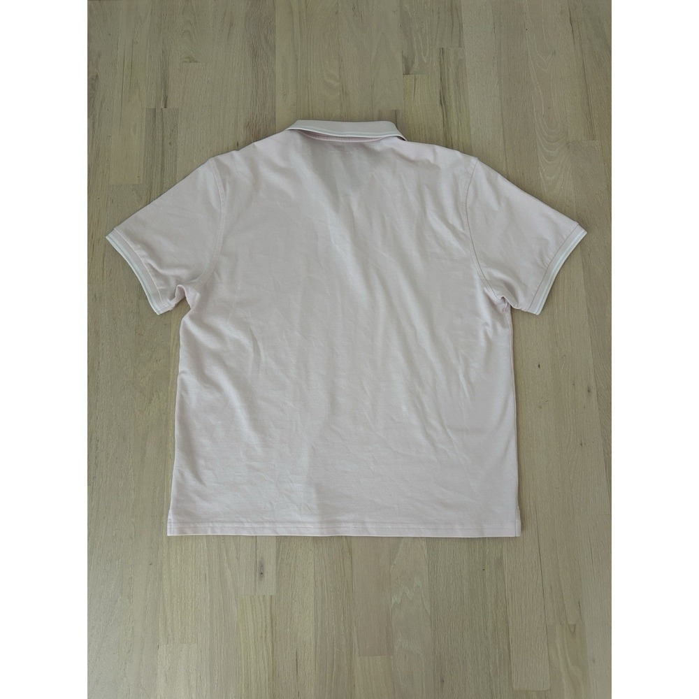 PETER MANNING Pima Cotton Stretch Blend Pink Polo Shirt Size 4x L-XL - Picture 6 of 6